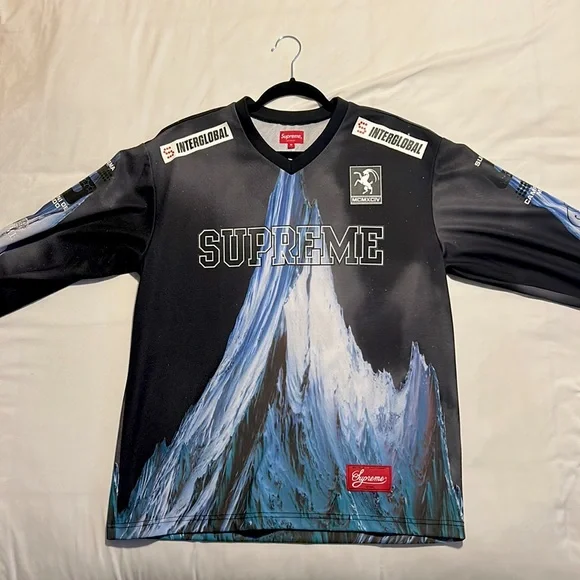 Supreme | Shirts | Supreme Mountain Hockey Jersey Black | Poshmark